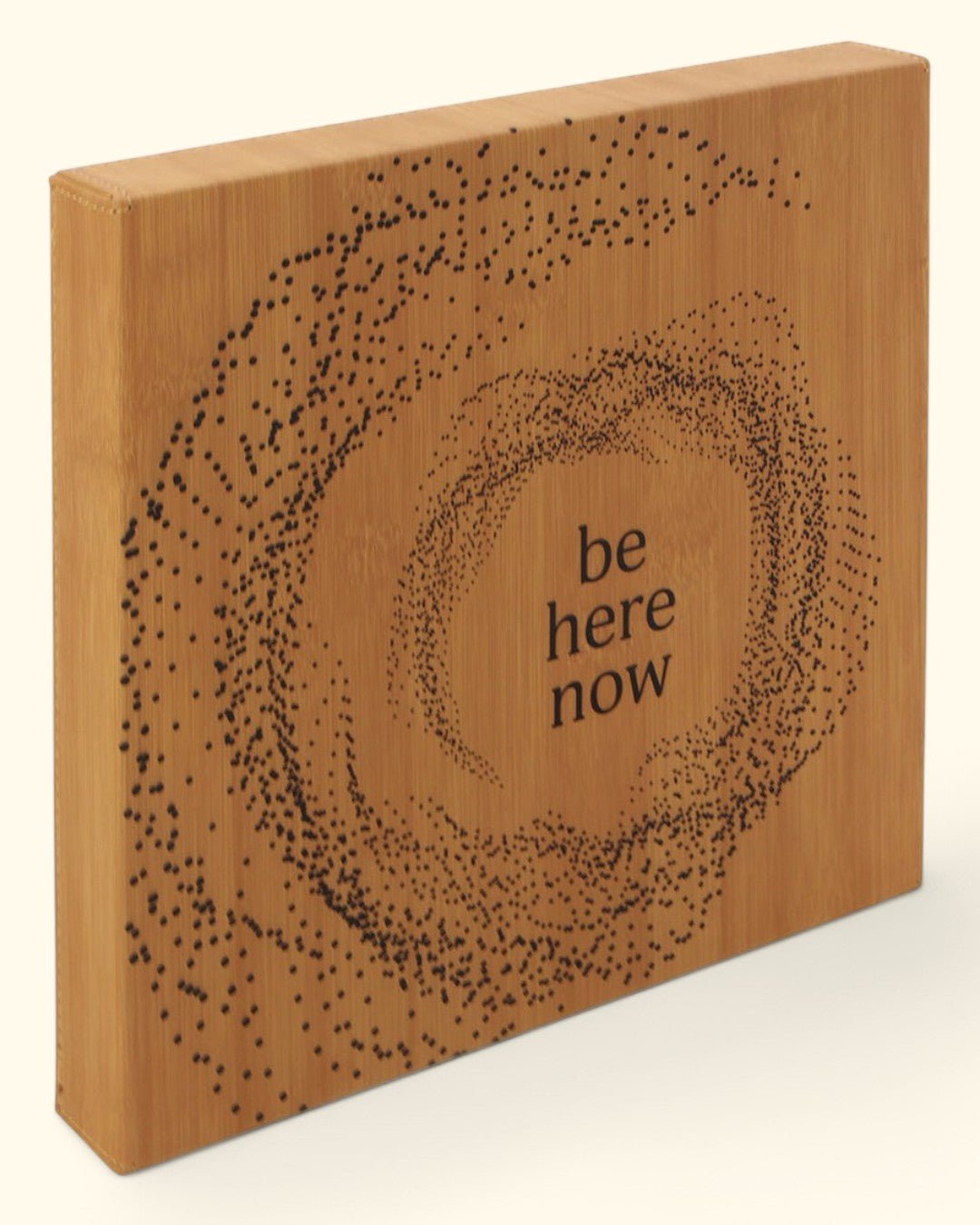 Artistic Dot Pattern Be Here Now Mindful Wall Hanging