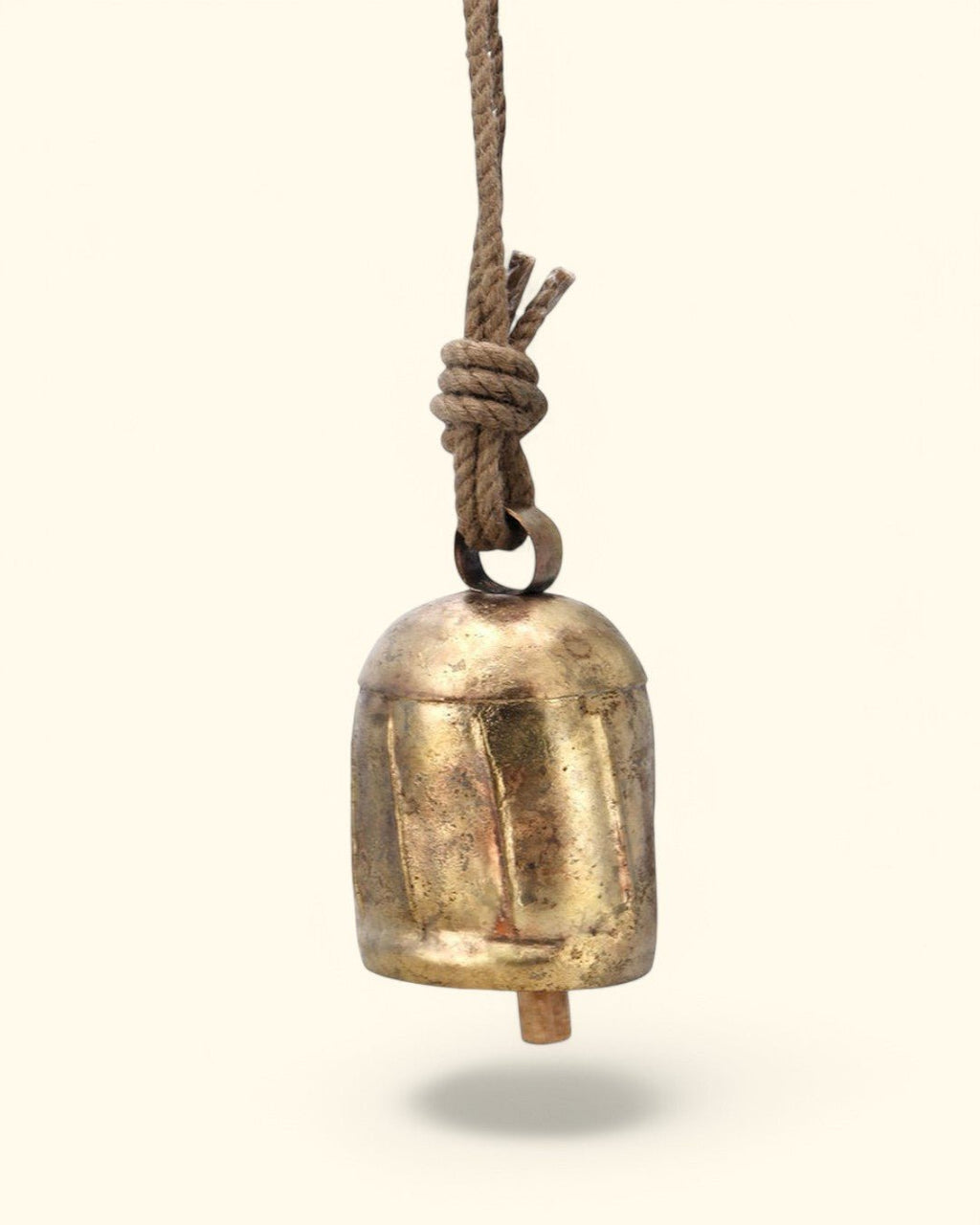 Deep Toned Traditional Indian Copper Cow Bells, Fair Trade