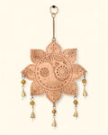 Fair Trade Copper Tone Lotus Yin Yang Wall Hanging
