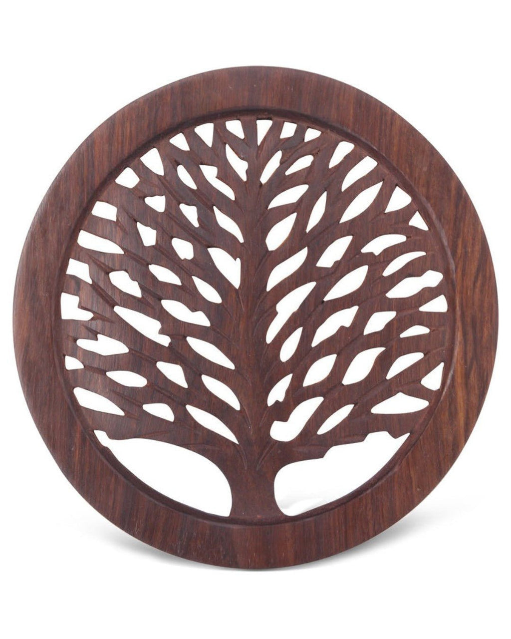 Fair Trade Tree of Life Rosewood Trivet or Wall Hanging