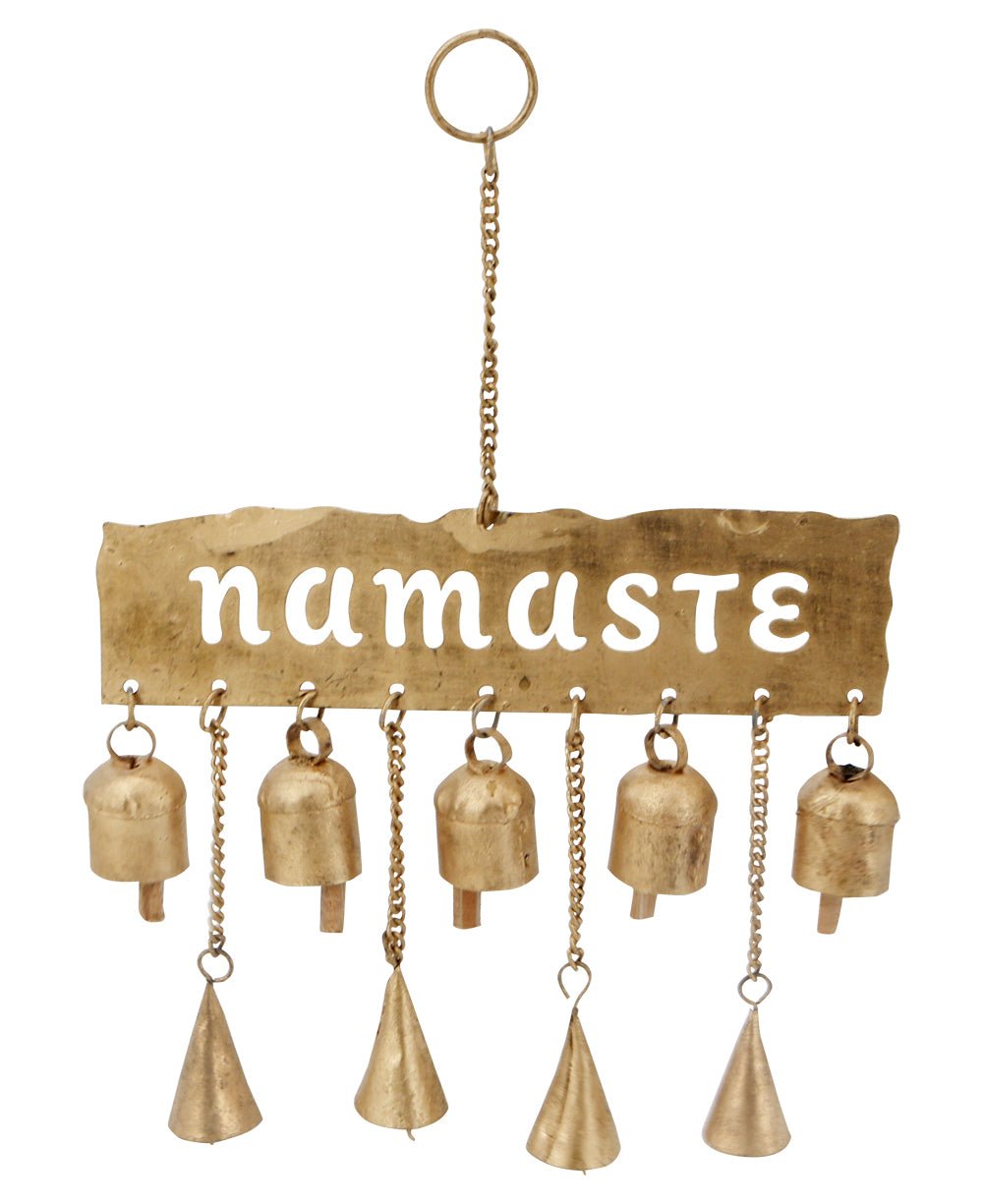 Fairtrade Namaste Bell Chime Wall Hanging