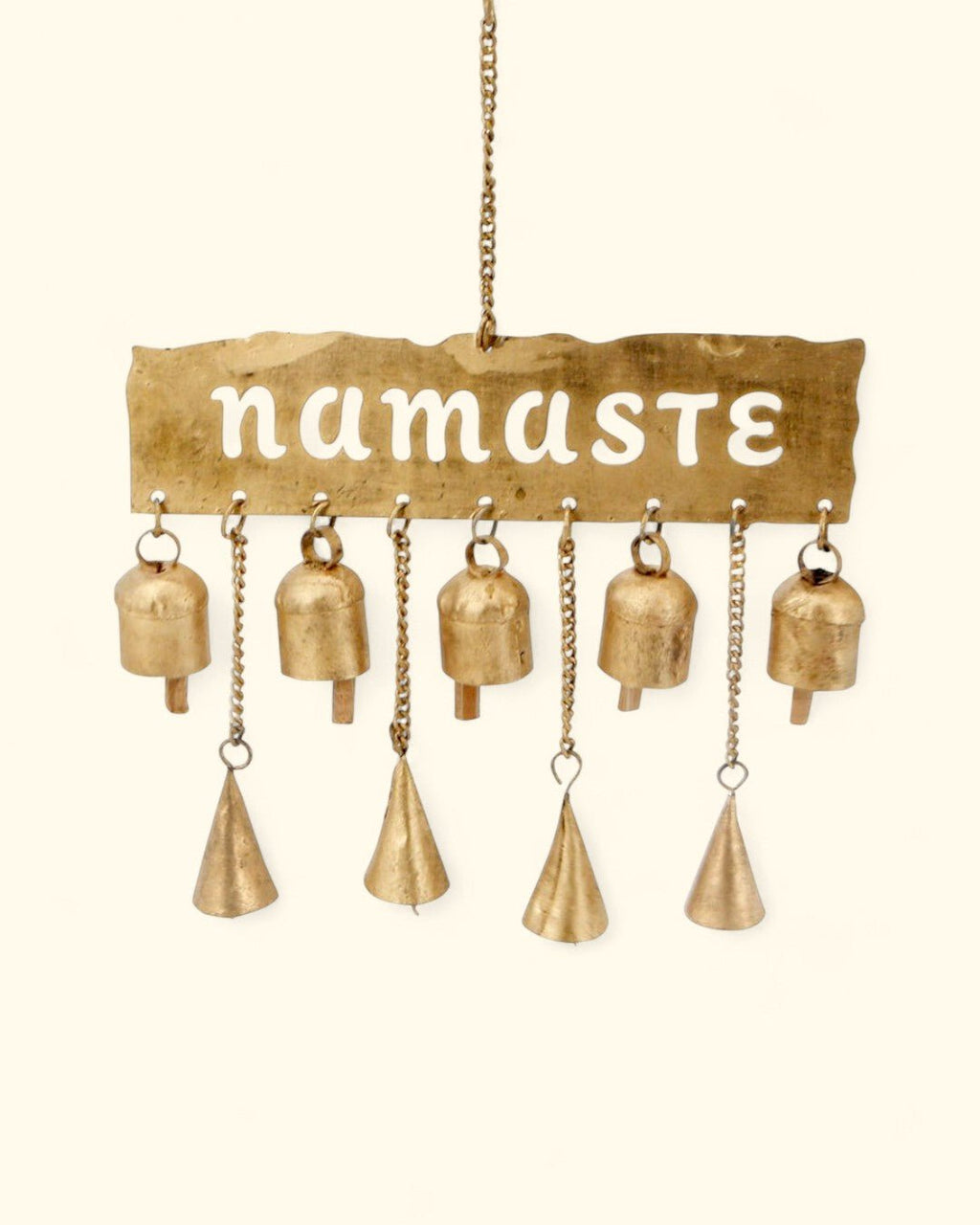 Fairtrade Namaste Bell Chime Wall Hanging