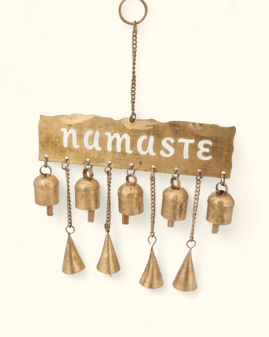 Fairtrade Namaste Bell Chime Wall Hanging