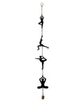 Fairtrade Yoga Pose Wall Hanging With Bell Chime