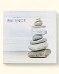 Find Your Balance Zen Cairn Stacked Rocks Canvas Print Wall Art