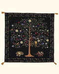 Hand-Embroidered Tree of Life Wall Hanging, Fair Trade