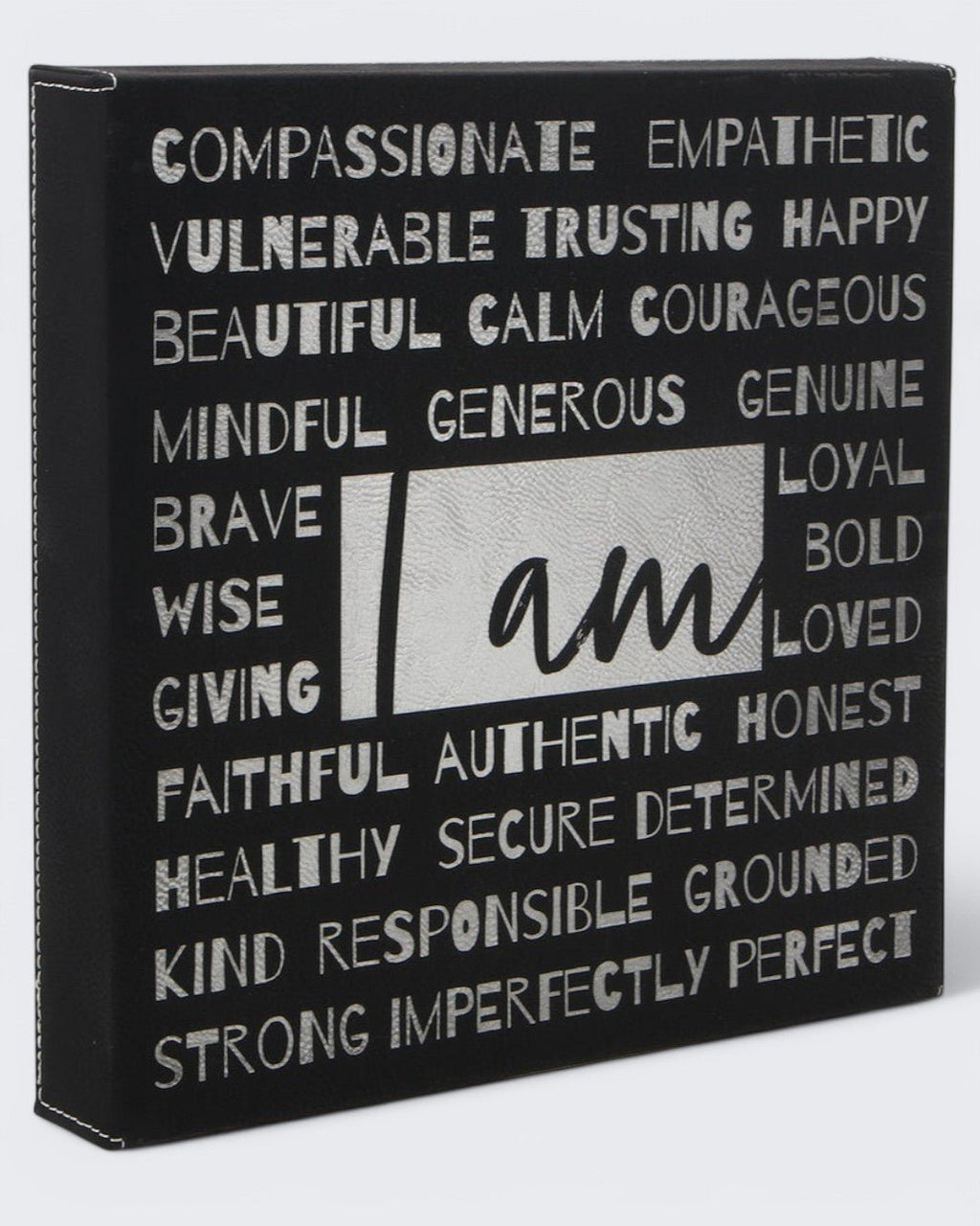 I am… Affirmation Black and Silver Wall Hanging