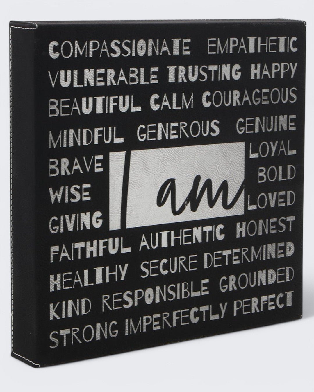 I am… Affirmation Black and Silver Wall Hanging