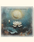Lotus and Moon Inspirational Canvas Art