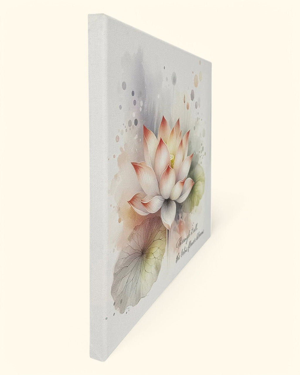 Lotus Inspirational Wall Canvas