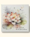 Lotus Inspirational Wall Canvas