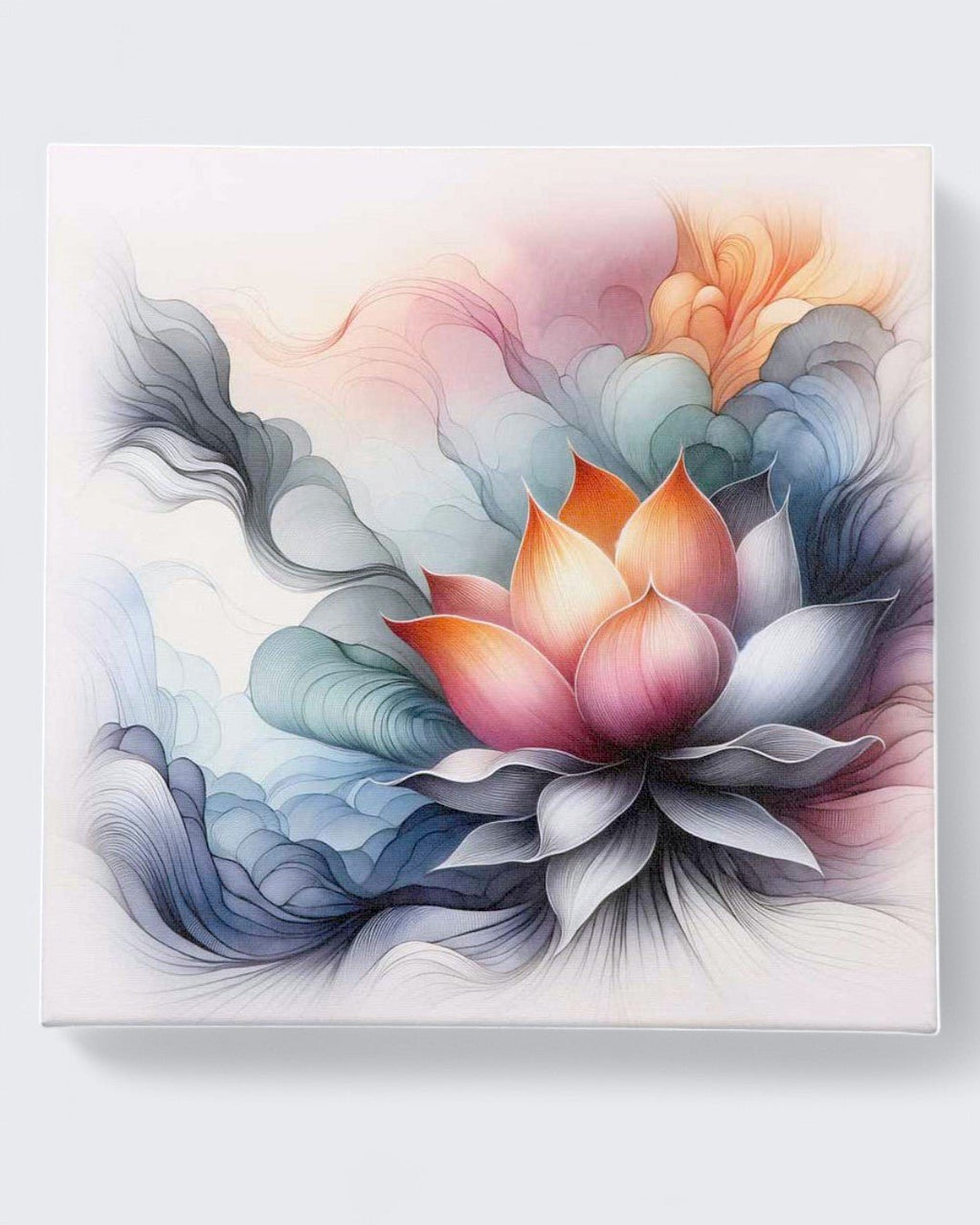 Rise Above Lotus Art Print Wall Canvas