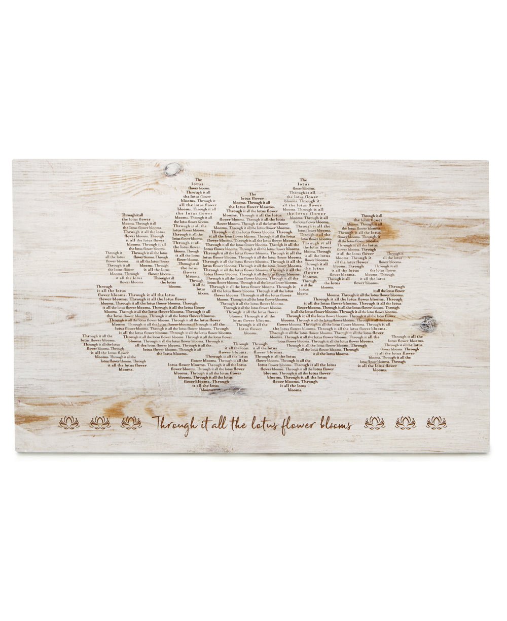 Imperfectly Perfect Through It All The Lotus Flower Blooms Wall Panel
