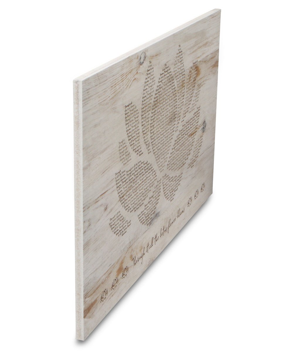 Imperfectly Perfect Through It All The Lotus Flower Blooms Wall Panel
