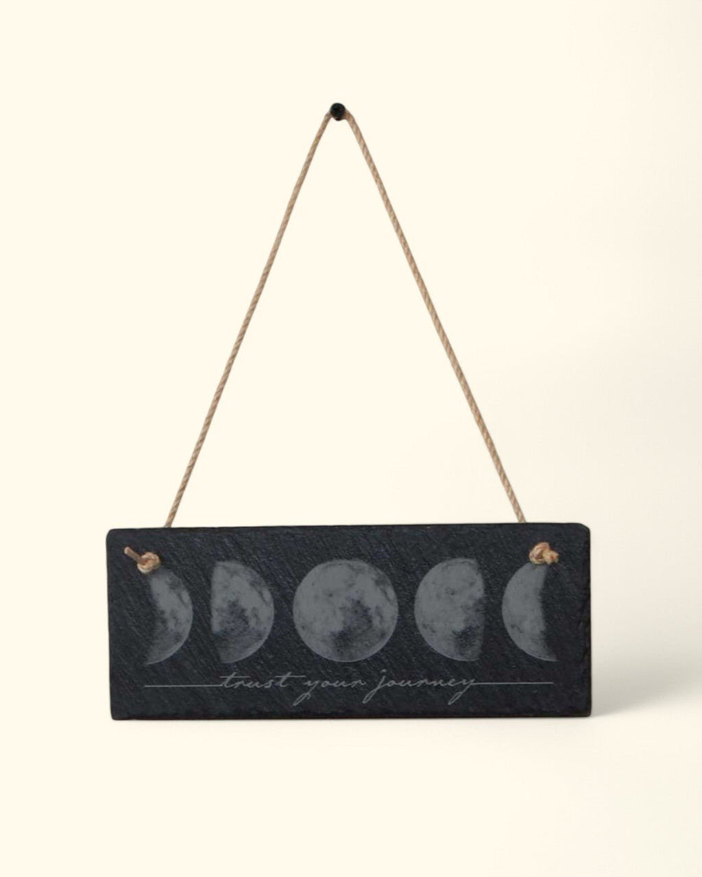 Trust Your Journey Moon Phase Slate Wall Hanging
