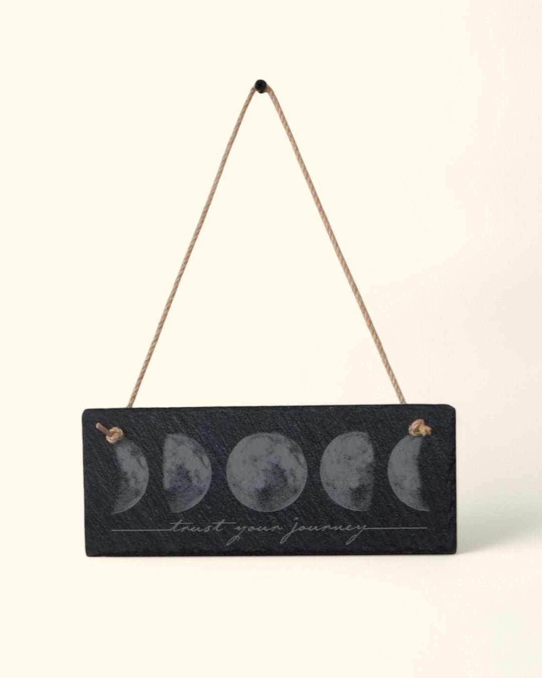 Trust Your Journey Moon Phase Slate Wall Hanging